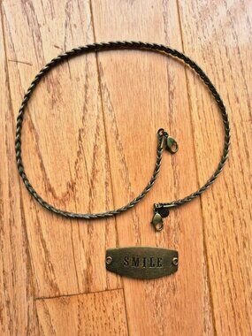 Lenny & Eva Bronze Inspirational SMILE Braided Wrap Bracelet